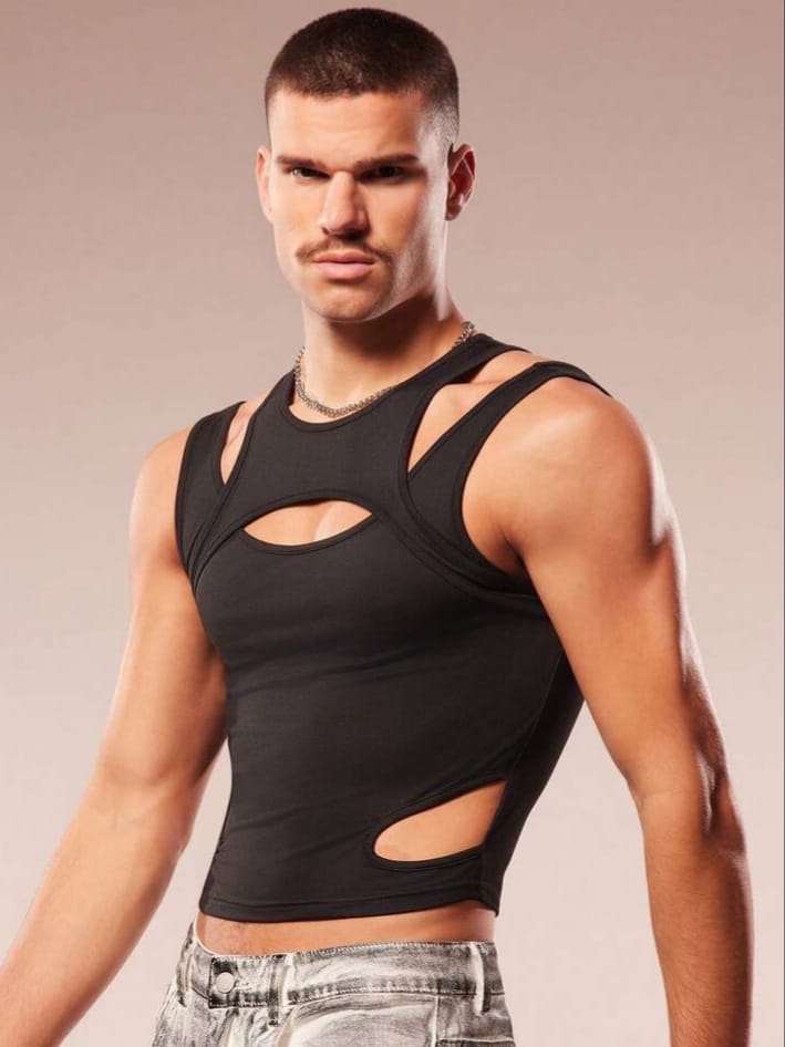 Men's Hollow 2in1 Tank Top